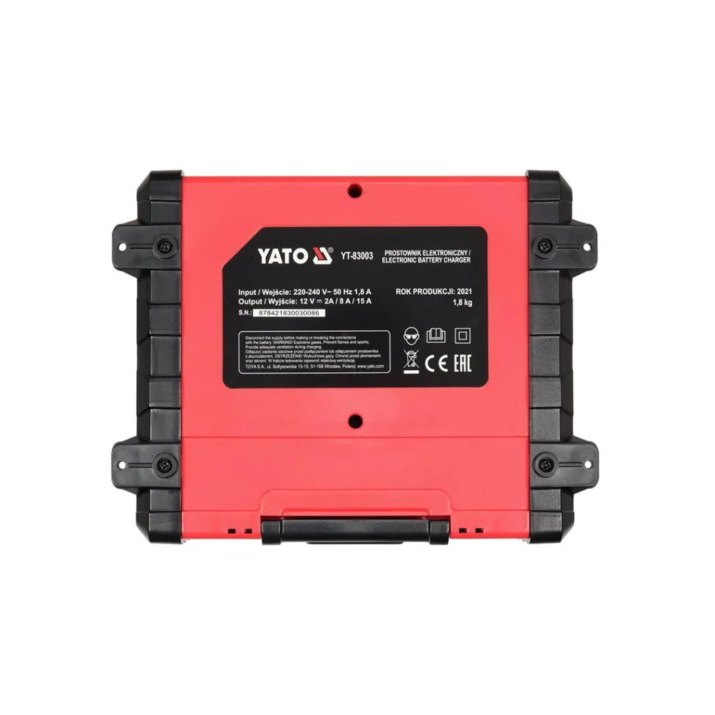 Încărcător pentru acumulatoare auto 12 v dc ipx0 yato 4