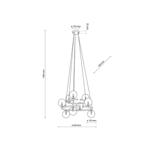 Люстра anabelle 8 вт g9 ip20 220 - 240 в tk lighting Thumbnail 5