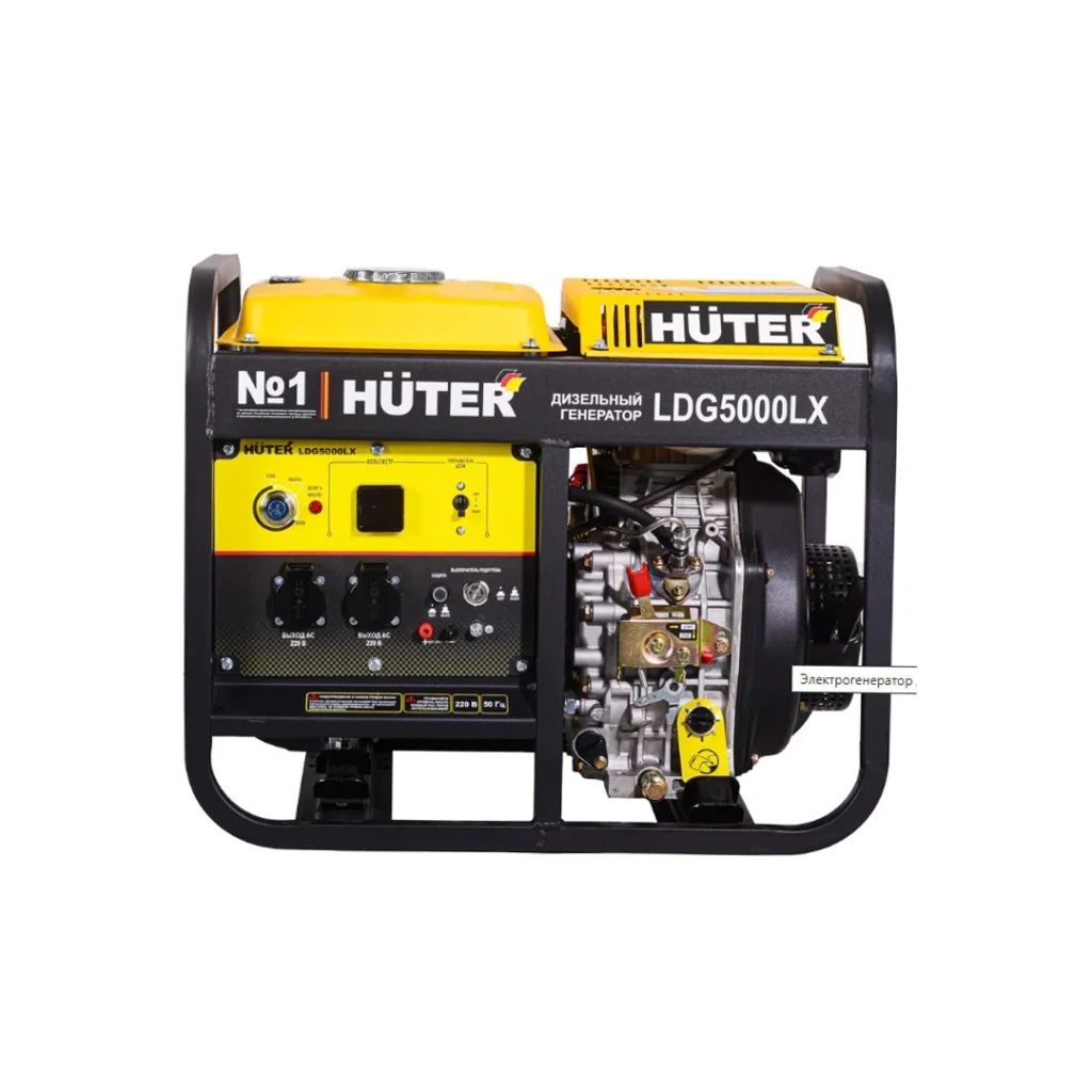Генератор ldg 5000lx дизель 3 квт 220 - 240 в huter 2