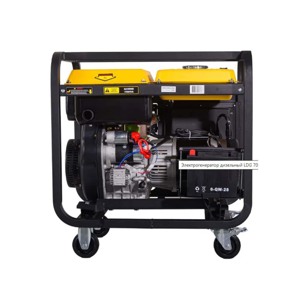 Генератор ldg 7000lxа дизель 5 квт 220 в huter 4