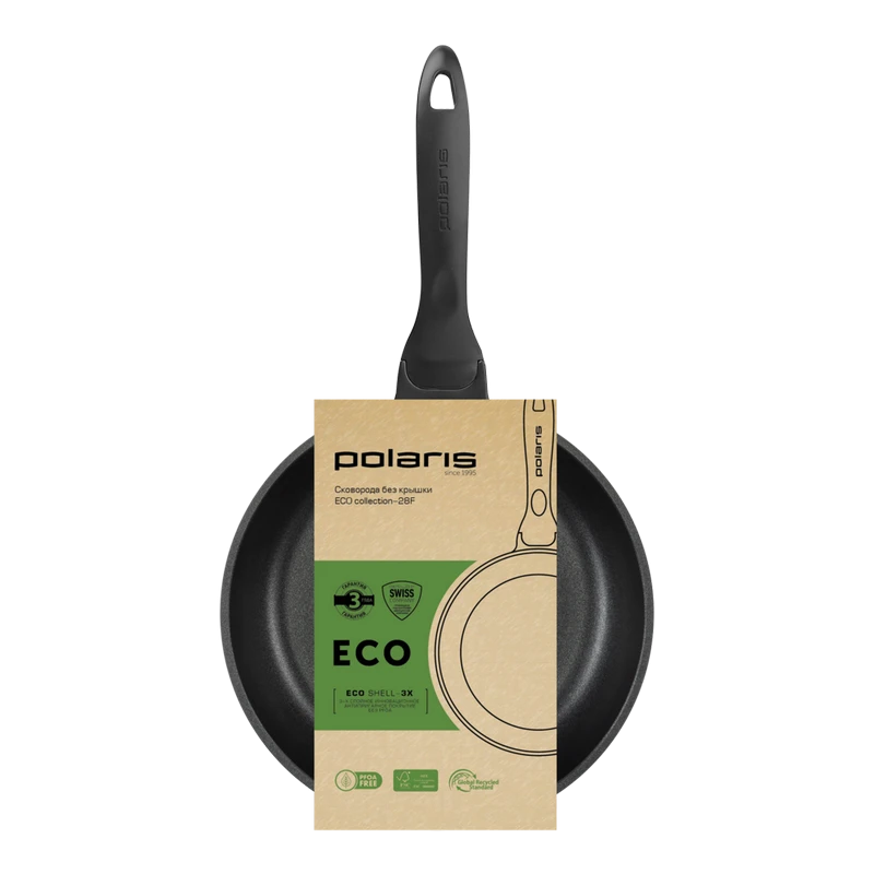 Сковорода polaris eco collection-28f, 28см, фиолетовый 3
