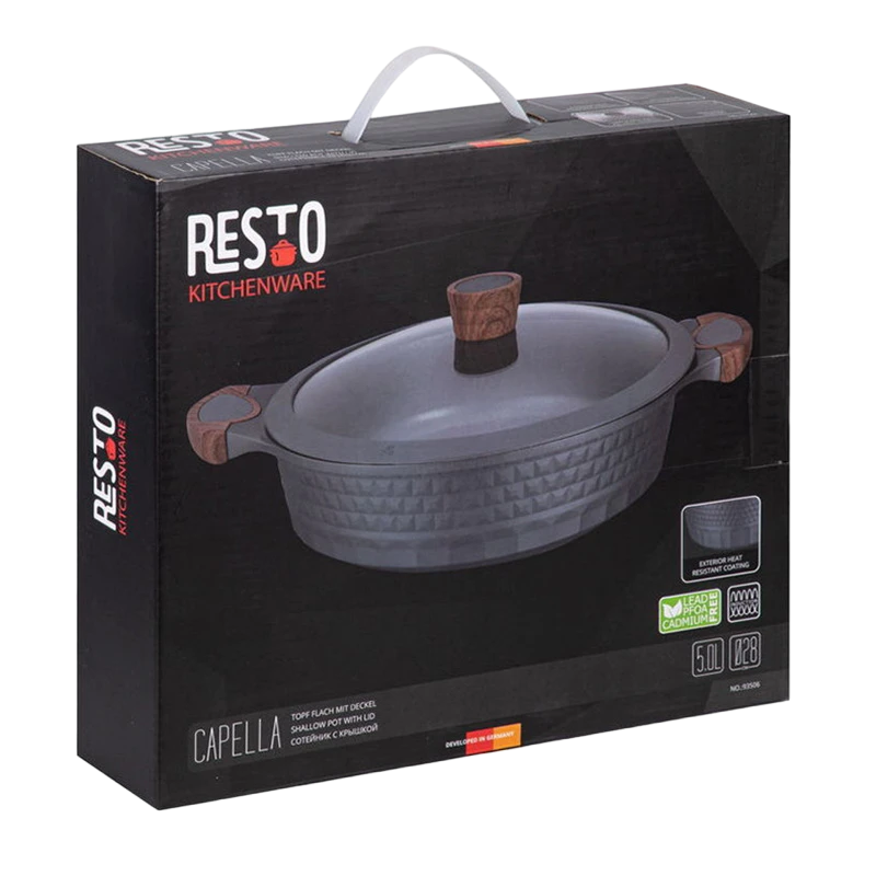 Cratița resto 93506, 28cm, negru 11