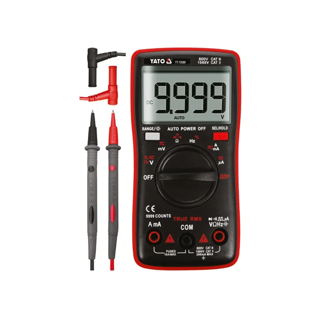 Multimetru digital 0 - 10 a 750 v ac/1000 v dc yato 3
