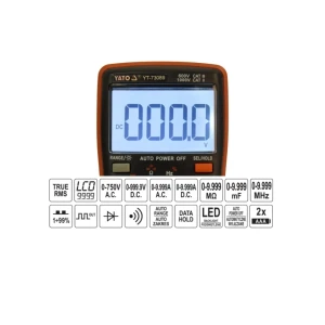 Multimetru digital 0 - 10 a 750 v ac/1000 v dc yato Thumbnail 4