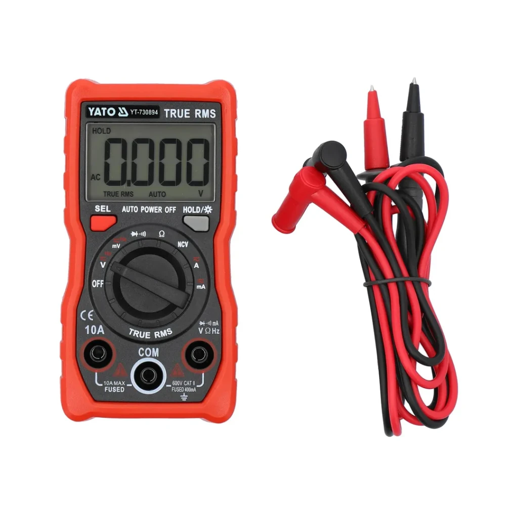 Multimetru digital 0 - 10 a 600 v ac/dc yato 2