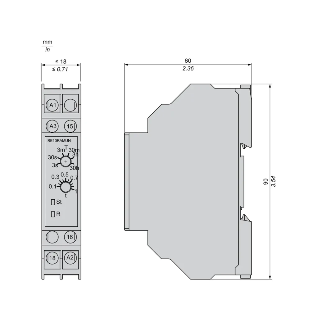 Реле времени задержка на включение 5 a 24 - 240 в ip20 schneider-electric 4