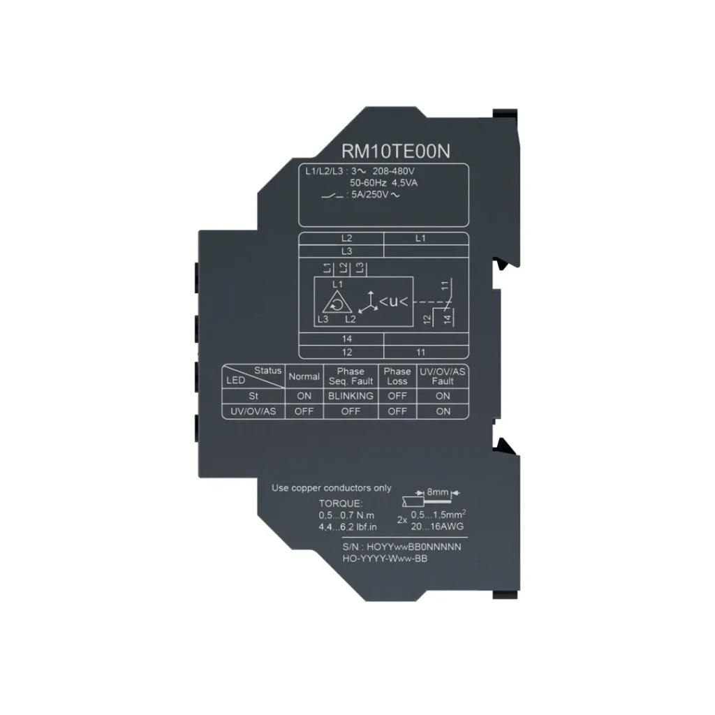 Releu control tensiune 5 a 208 - 480 v ac ip20 schneider-electric 3