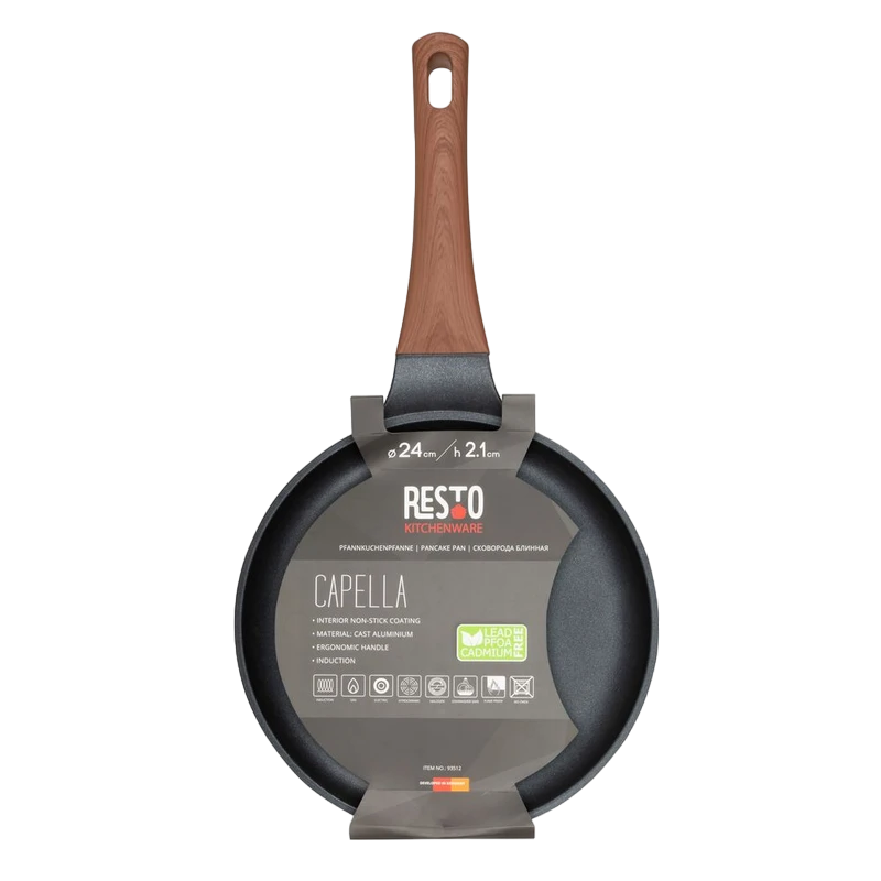 Tigaie pentru clătite resto 93512, 24 cm, negru 4