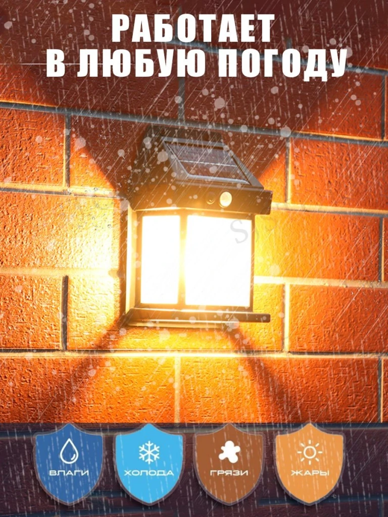 Lampă solară de perete, tip bec  retro cu led și senzor de mișcare 4