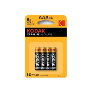 Батареи aaa lr03 1.5 b 4 шт. kodak