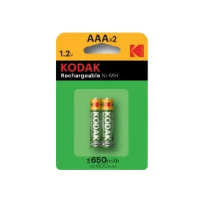 Аккумуляторные батареи aaa hr03 650 мач 1.2 b 2 шт. kodak
