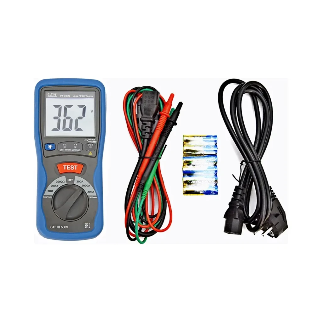 Tester de rezistență a circuitului dt-5301 220 - 240 v 4