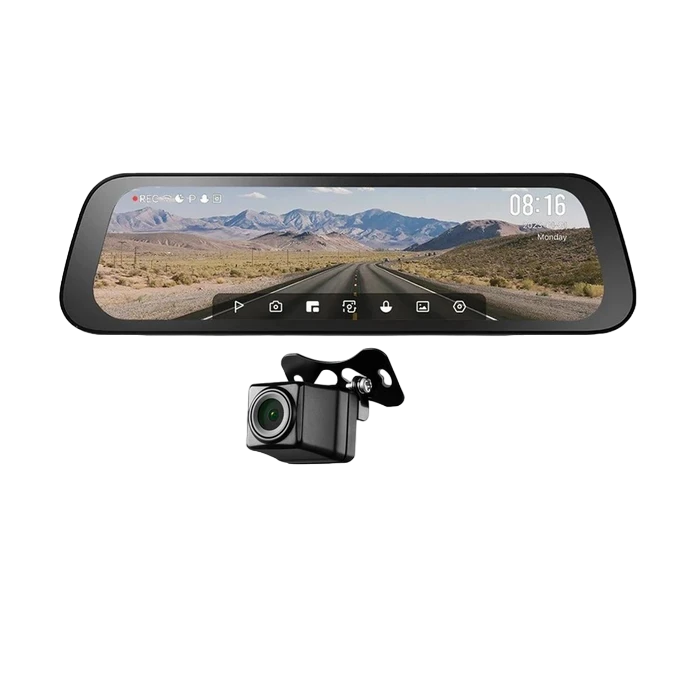 Set dash cam față și spate 70mai s500, negru 8