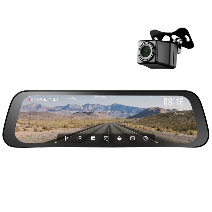 Set dash cam față și spate 70mai s500, negru 6