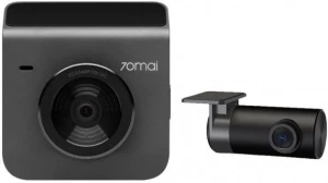 Комплект видеорегистраторов передней и задней панели автомобиля 70mai dash cam a400, 2560x1440, серый Thumbnail 2