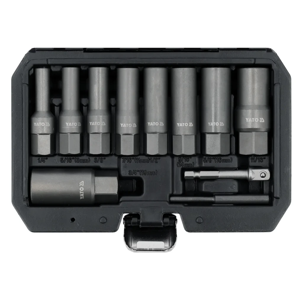 Набор экстракторов для длинных винтов hex 1/4" (6.3 мм) - 3/4" (19 мм) yato 2