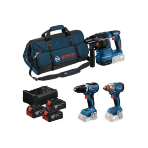 Set scule electrice 3 x 5.0 ah (li-ion) 18 v bosch