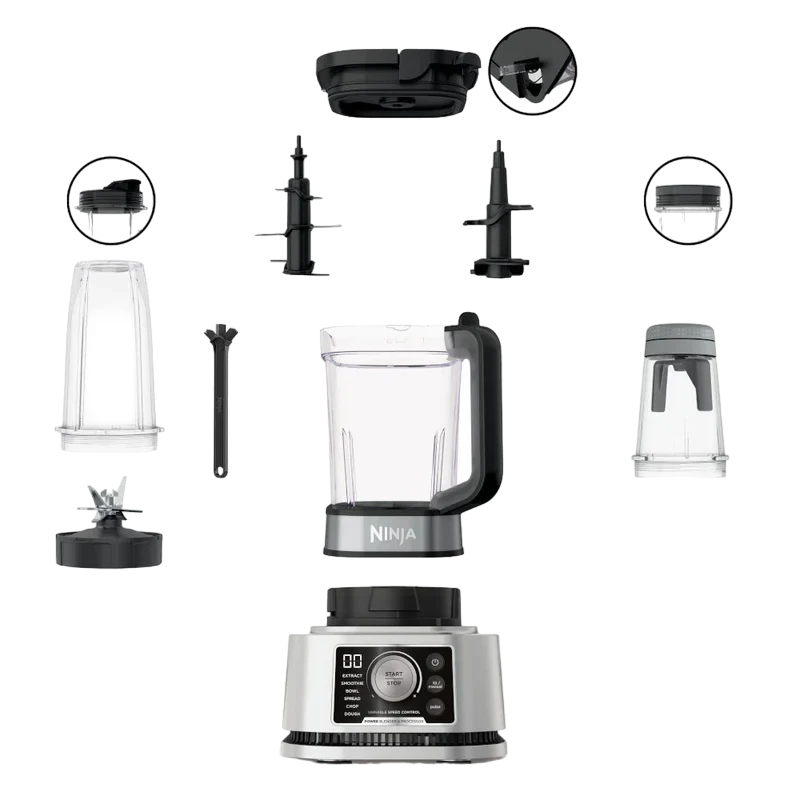 Blender staționar ninja cb350eu, argintiu | negru 7