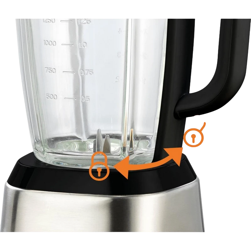 Blender staționar gorenje b1400be, negru | oțel inoxidabil 2