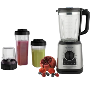 Blender staționar gorenje b1400be, negru | oțel inoxidabil Thumbnail 7