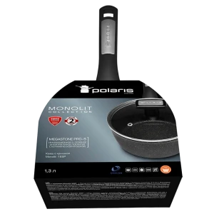 Căuș polaris monolit-16sp, 1,3l, 16cm, negru Thumbnail 10