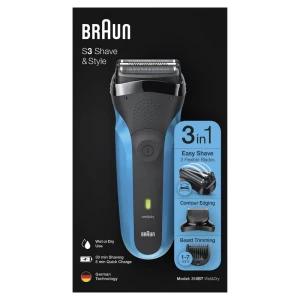 Электробритва мужская braun 310bt, черный | синий Thumbnail 7