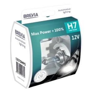 Brevia 12070mps h7 12v 55w px26d putere maximă +100% s2 2pci
