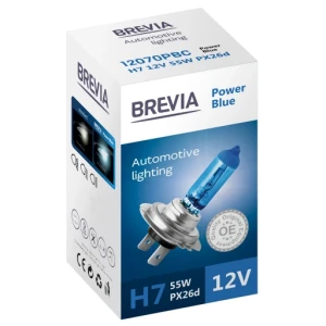 Автомобильная галогенная лампа brevia 12070pbs h7 12v 55w px26d power blue s2 2 шт. Thumbnail 2