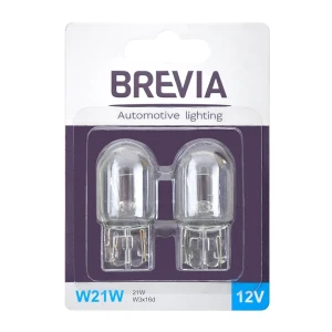 Brevia 12310b2 w21w 12v 21w w3x16d b2 blister 2pci
