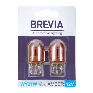 Brevia 12312b2 wy21w 12v 21w wx3x16d amber b2 блистер 2 шт Thumbnail 2