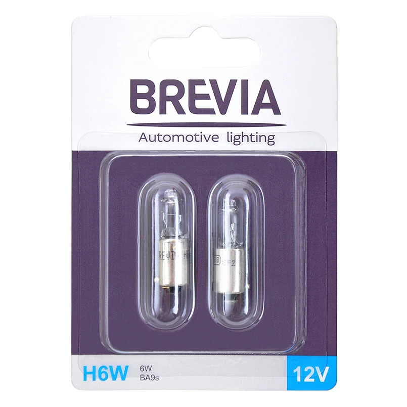 Brevia 12332b2 h6w 12v 6w ba9s b2 блистер 2 шт 2