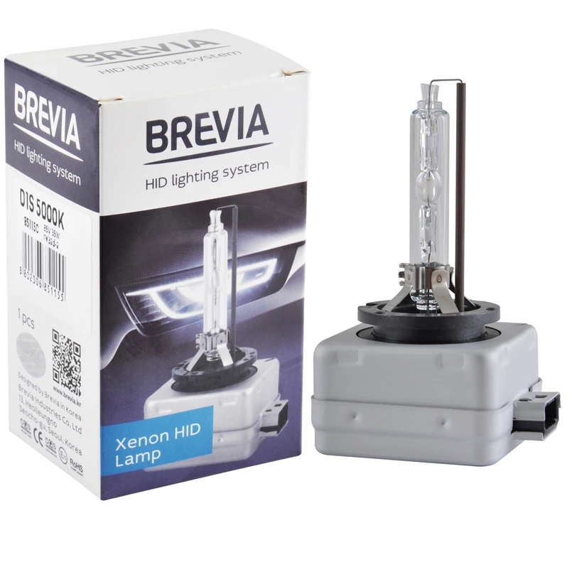 Brevia 85115c лампа xenon d1s, 5000k, 85v, 35w pk32d-2 1шт 2