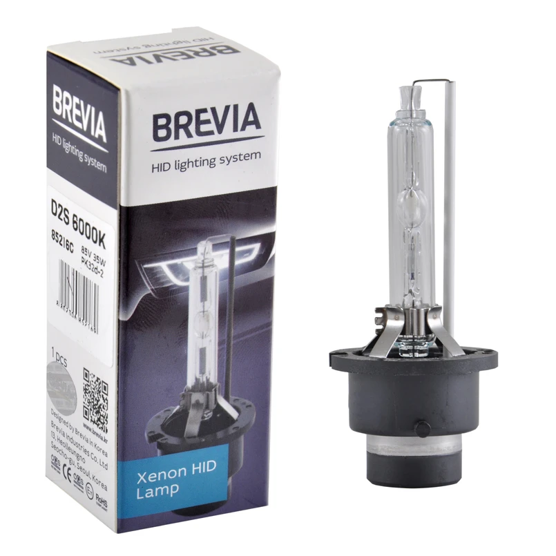 Brevia 85216c лампа xenon d2s, 6000k, 85v, 35w pk32d-2 1шт 2