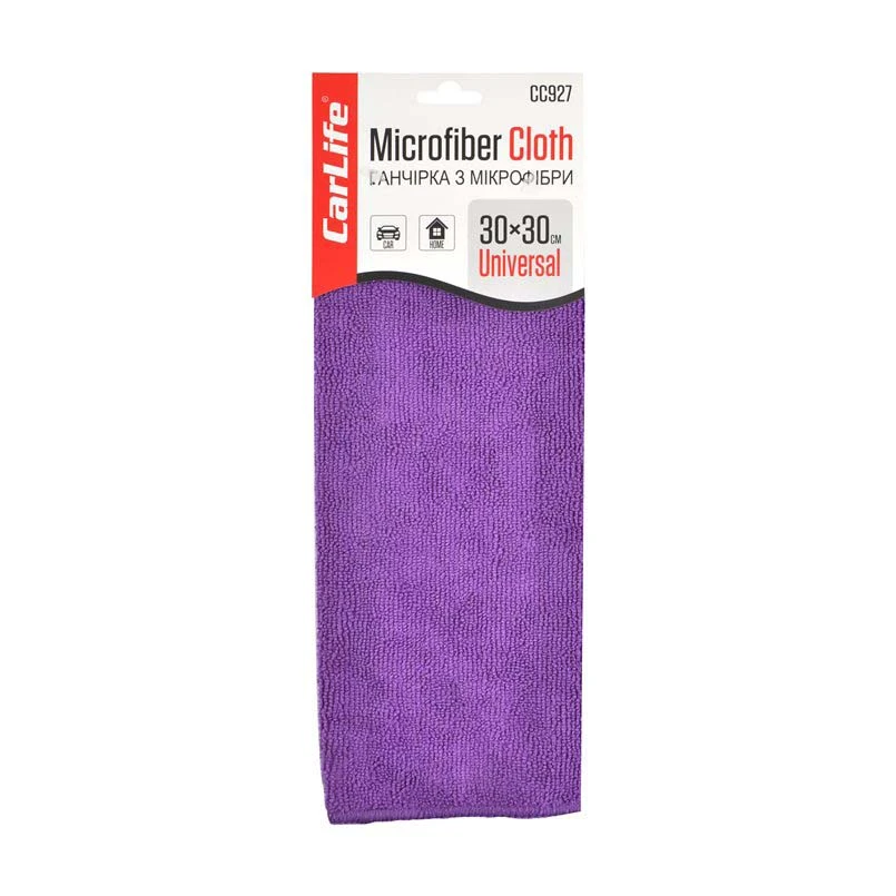 Carlife cc927 салфетка из микрофибры, 30x30 см, фиолетовая, 1 шт. 2