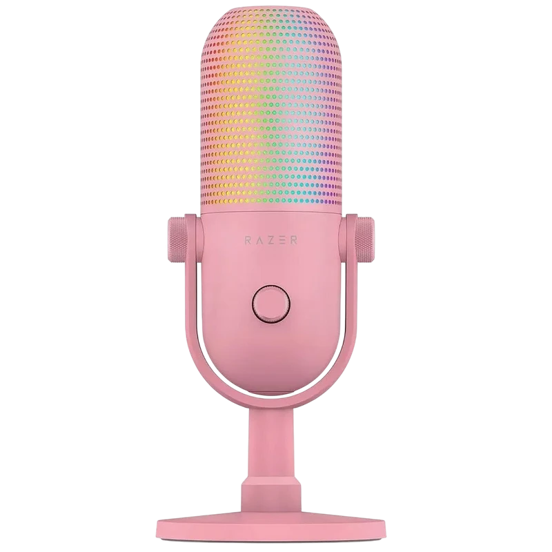 Игровой микрофон razer seiren v3 chroma, проводной аналоговый, quartz 4