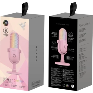 Игровой микрофон razer seiren v3 chroma, проводной аналоговый, quartz Thumbnail 2