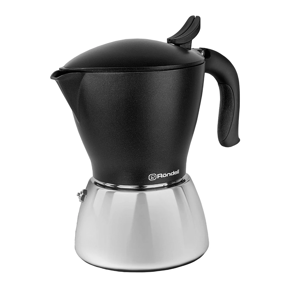 Гейзерная кофеварка rondell rds-1304, серый 2