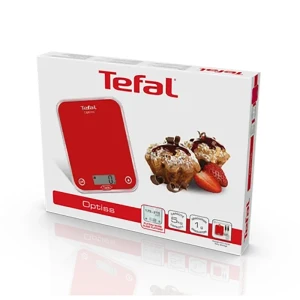 Электронные кухонные весы  tefal bc5003v2, красный Thumbnail 3