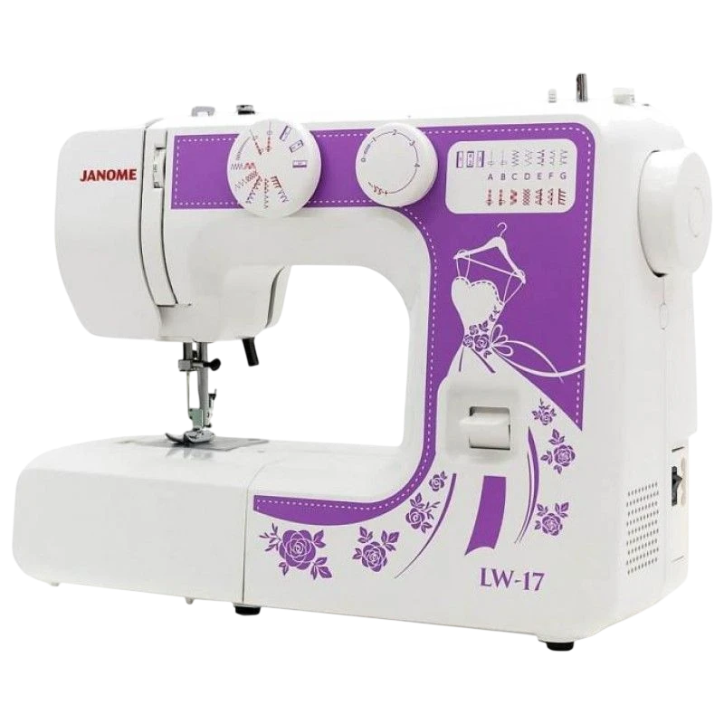 Mașină de cusut janome lw17, alb 19
