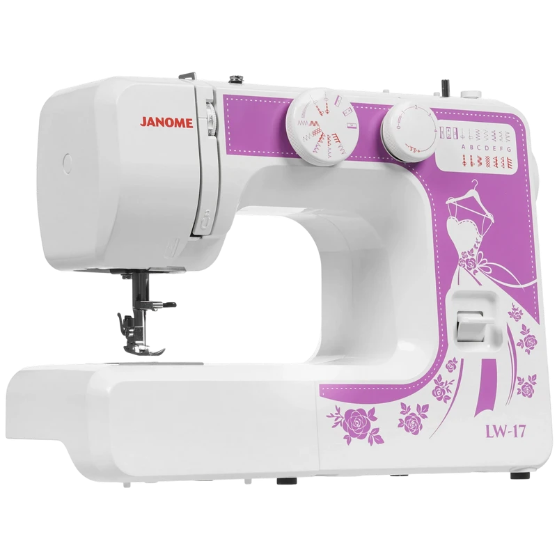 Mașină de cusut janome lw17, alb 17