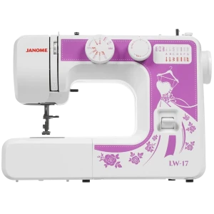 Mașină de cusut janome lw17, alb