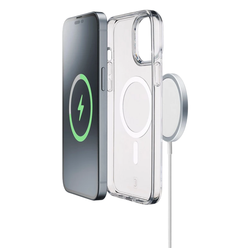 Чехол cellularline gloss mag - iphone 15, прозрачный 2