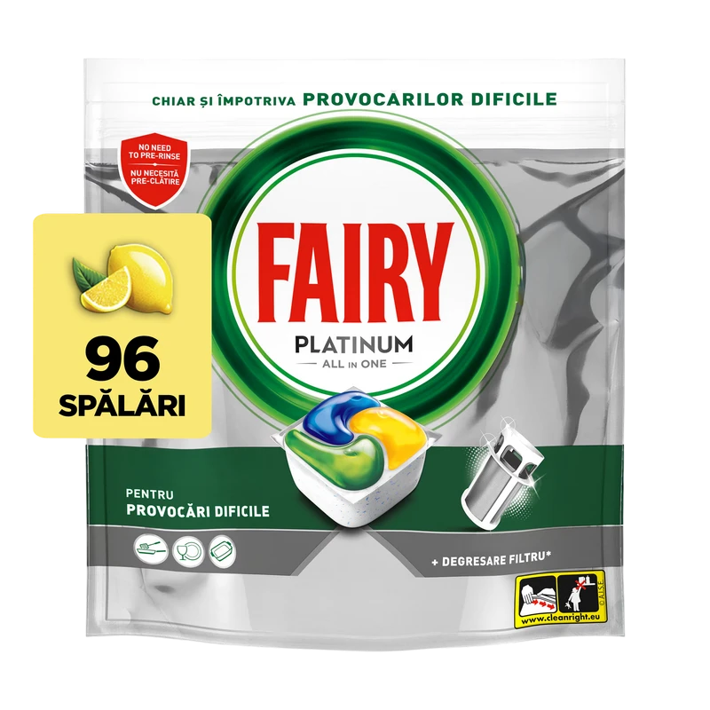 Tablete fairy platinum all in one 96 buc
 2