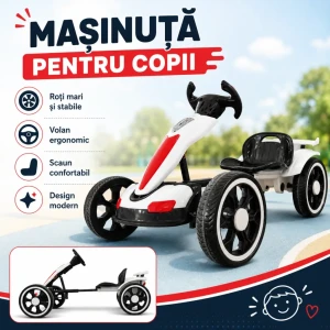 Mașină pentru copii, mfg-202-alb Thumbnail 1