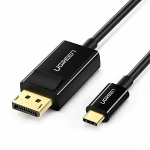 Ugreen кабель type-c на displayport 4k@30hz совместим с thunderbolt 3 1.5 м mm139, черный