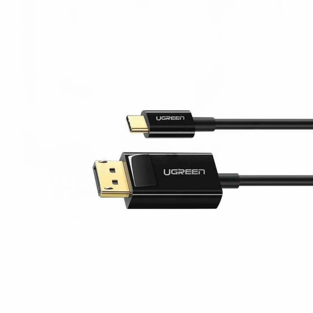 Ugreen cable type-c to displayport 4k@30hz thunderbolt 3 compatible 1.5m mm139, black 2