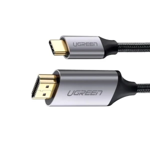 Кабель ugreen type-c на hdmi 4k@60hz, совместимый с thunderbolt 3, 1.5 м, mm142, серый Thumbnail 2