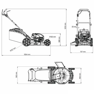 Masina de tuns iarba benzina villager eagle 5111 v (autopropulsie) Thumbnail 8