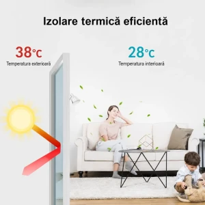 Folie oglindă pentru geamuri – 60cm*2m Thumbnail 2