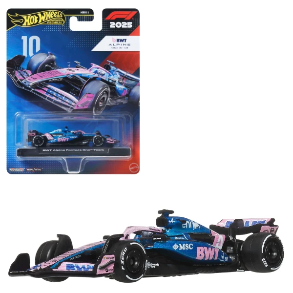 Hot wheels 1:64 mașinuță de colecție "formula 1: bwt alpine #10" 2